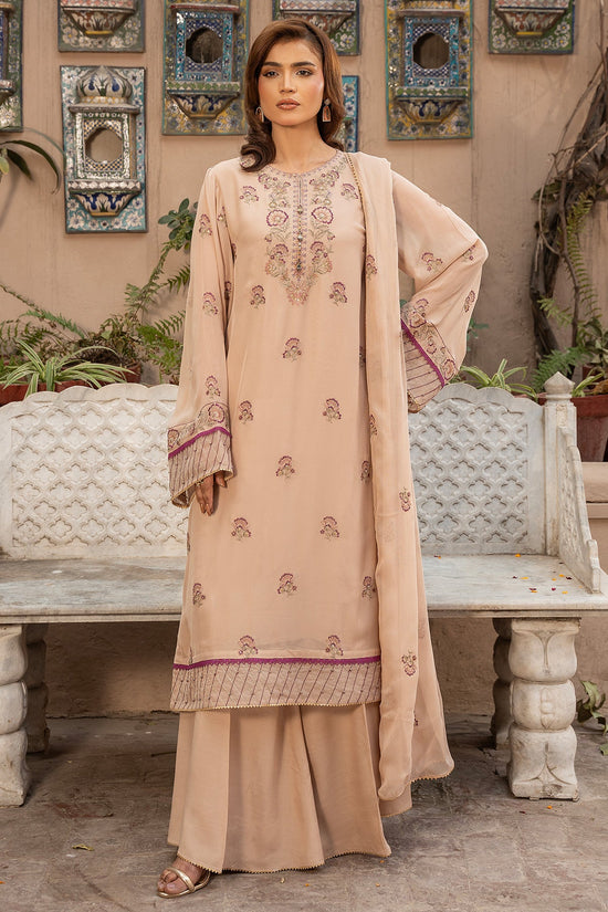 EMBROIDERED & EMBELISHED CHIFFON 3 PCS (UNSTITCHED)