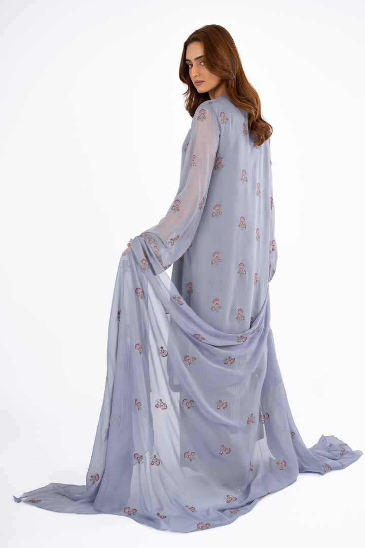 EMBROIDERED & EMBELISHED CHIFFON 3 PCS (UNSTITCHED)