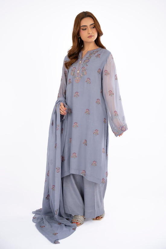 EMBROIDERED & EMBELISHED CHIFFON 3 PCS (UNSTITCHED)