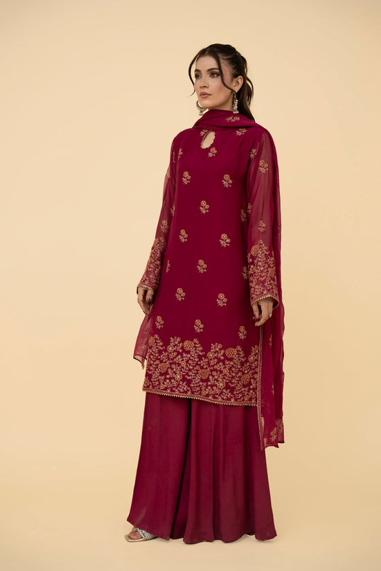 EMBROIDERED CHIFFON 3 PCS (UNSTITCHED)