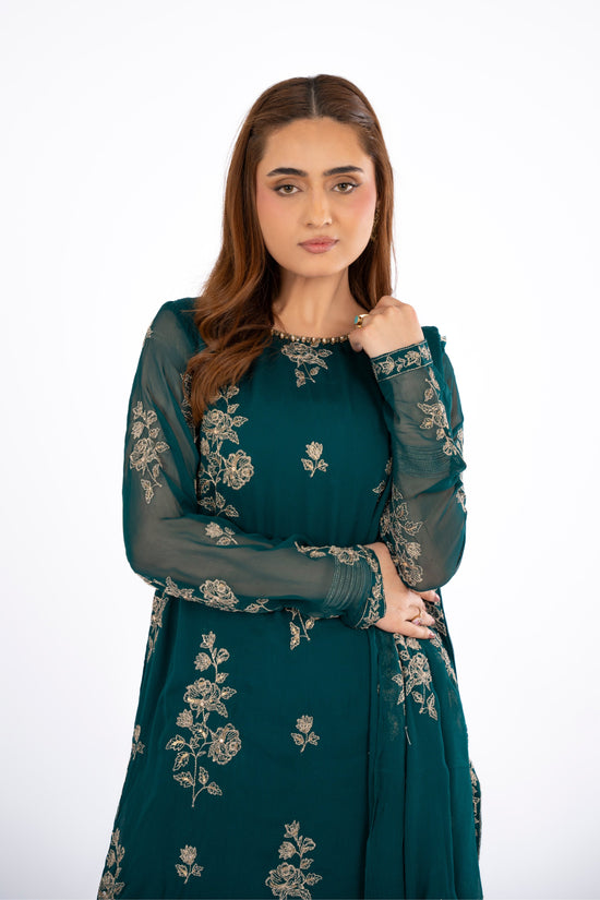 EMBROIDERED & EMBELISHED CHIFFON 3 PCS (UNSTITCHED)