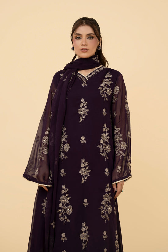 EMBROIDERED & EMBELISHED CHIFFON 3 PCS (UNSTITCHED)
