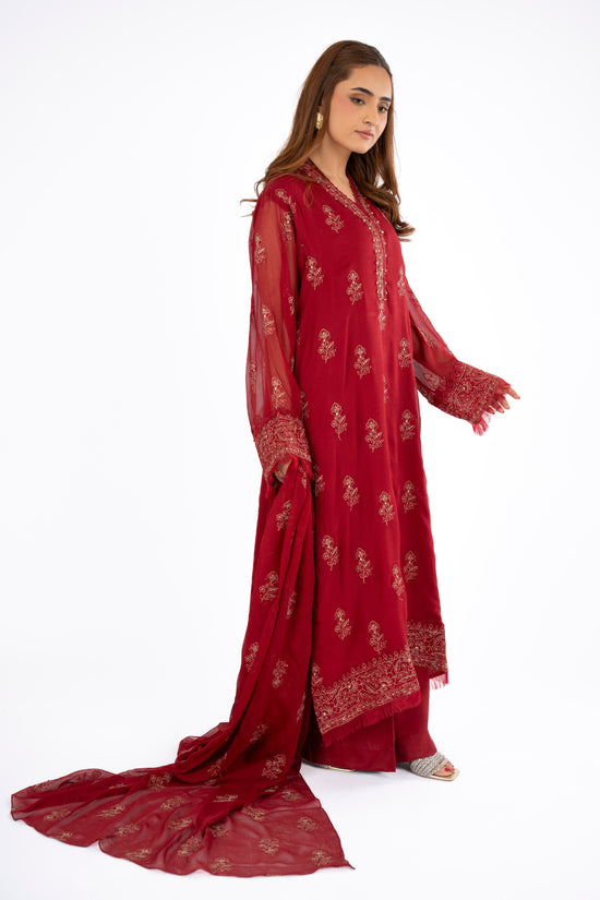 EMBROIDERED & EMBELISHED CHIFFON 3 PCS (UNSTITCHED)