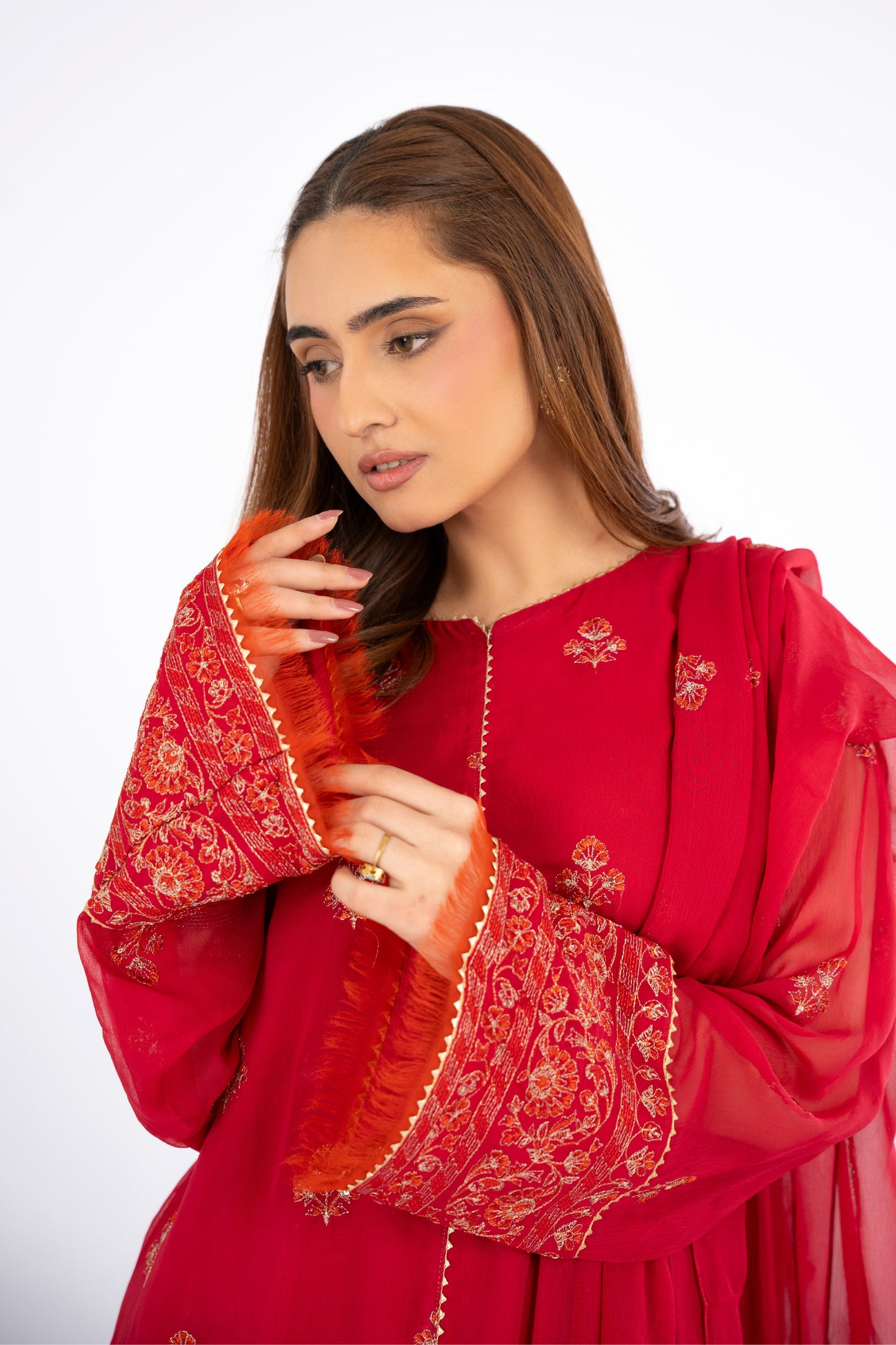 EMBROIDERED CHIFFON 2 PCS (UNSTITCHED)