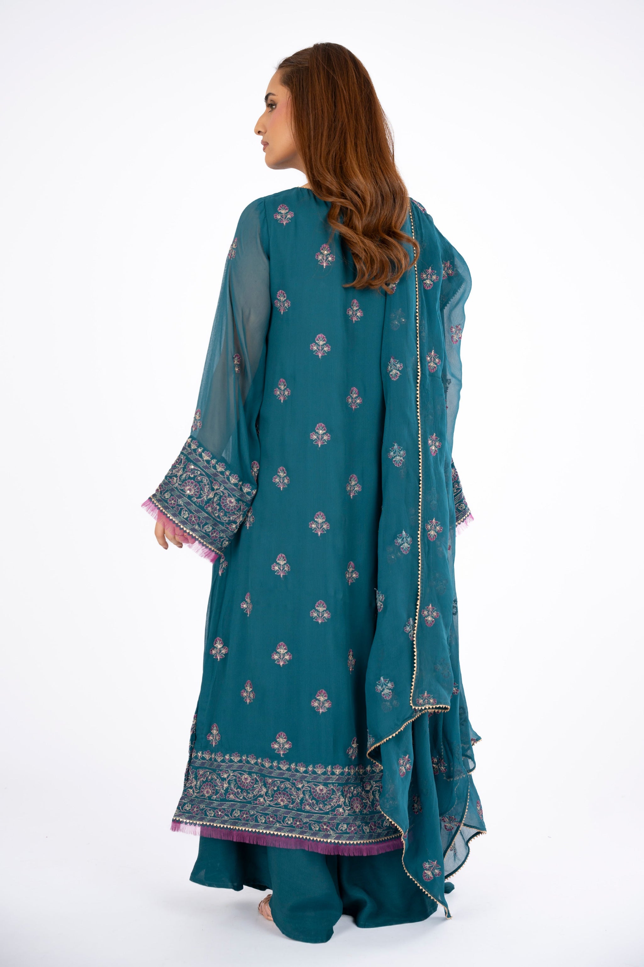 EMBROIDERED CHIFFON 2 PCS (UNSTITCHED)