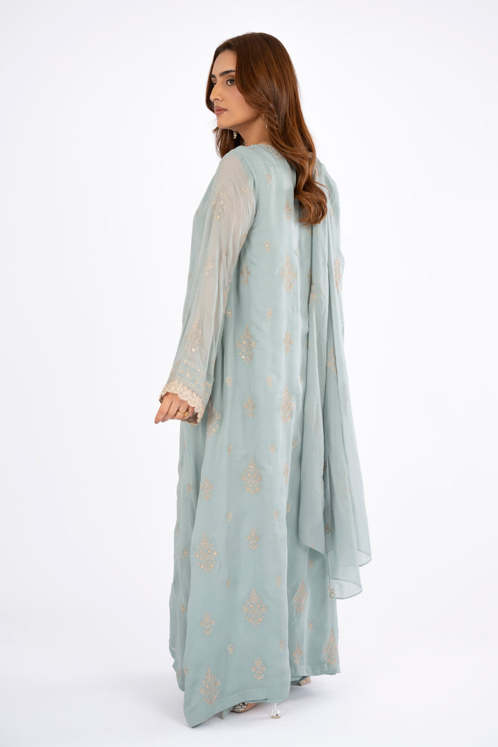 EMBROIDERED & EMBELISHED CHIFFON 3 PCS (UNSTITCHED)