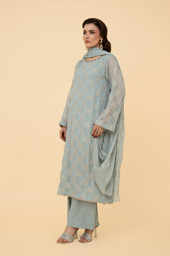 EMBROIDERED & EMBELISHED CHIFFON 3 PCS (UNSTITCHED)