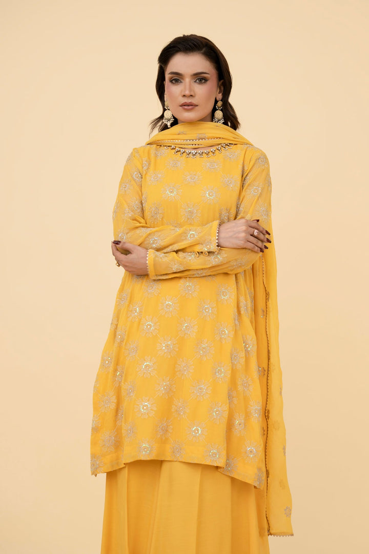 EMBROIDERED & EMBELISHED CHIFFON 3 PCS (UNSTITCHED)