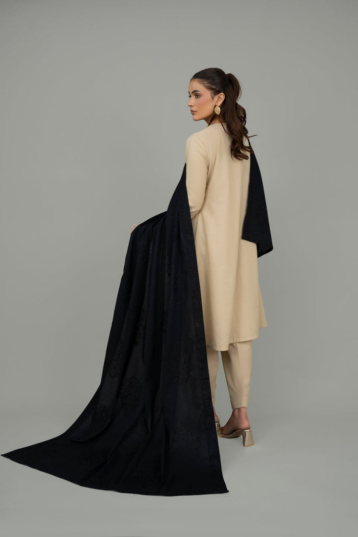 EMBROIDERED LAWN SHAWL (UNSTITCHED)