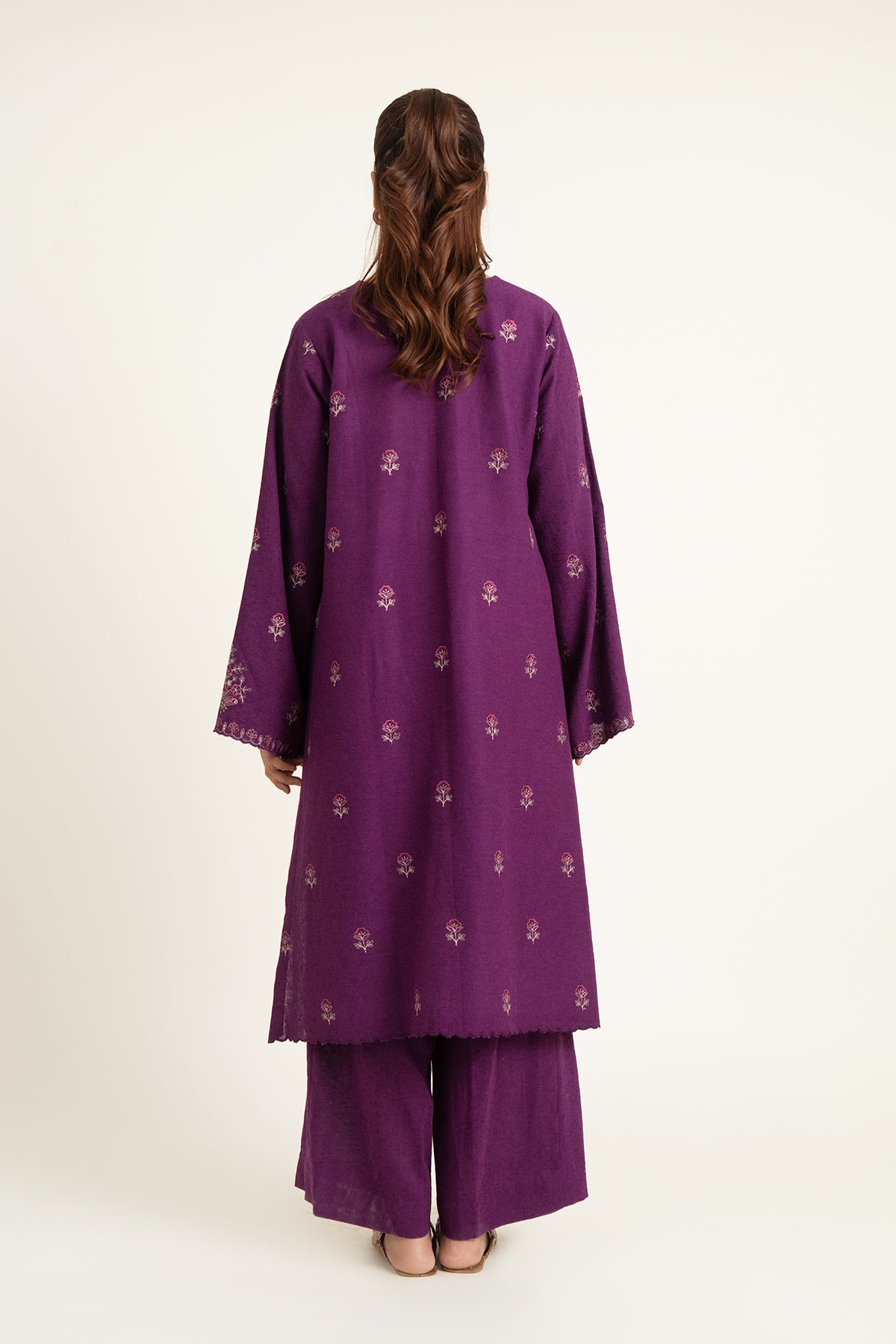 EMBROIDERED COTTON KARANDI 2 PCS (UNSTITCHED)
