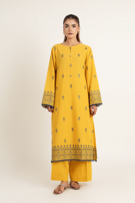 EMBROIDERED SLUB KHADDAR 2 PCS (UNSTITCHED)