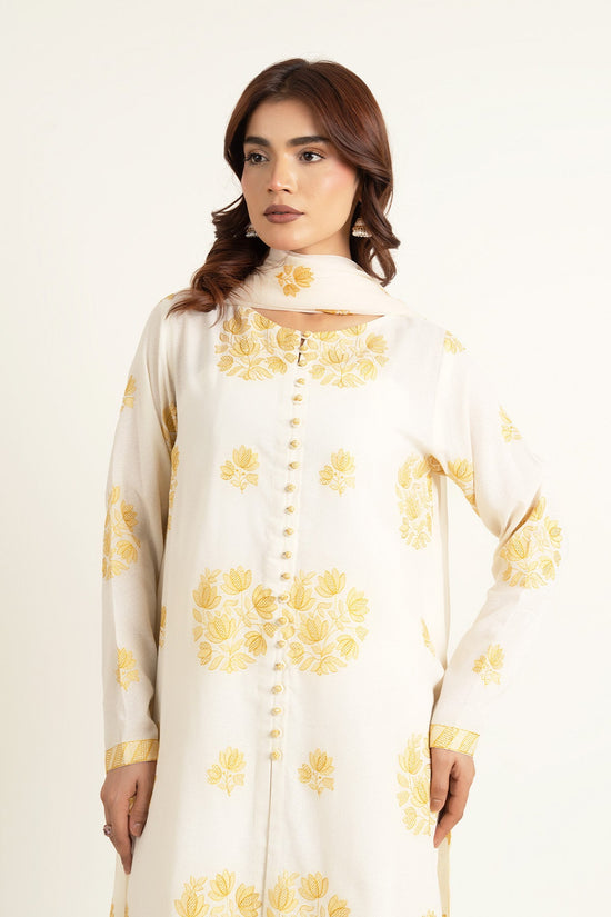 EMBROIDERED KARANDI LAWN 3 PCS (UNSTITCHED)