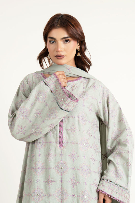EMBROIDERED & EMBELISHED KARANDI LAWN 3 PCS (UNSTITCHED)