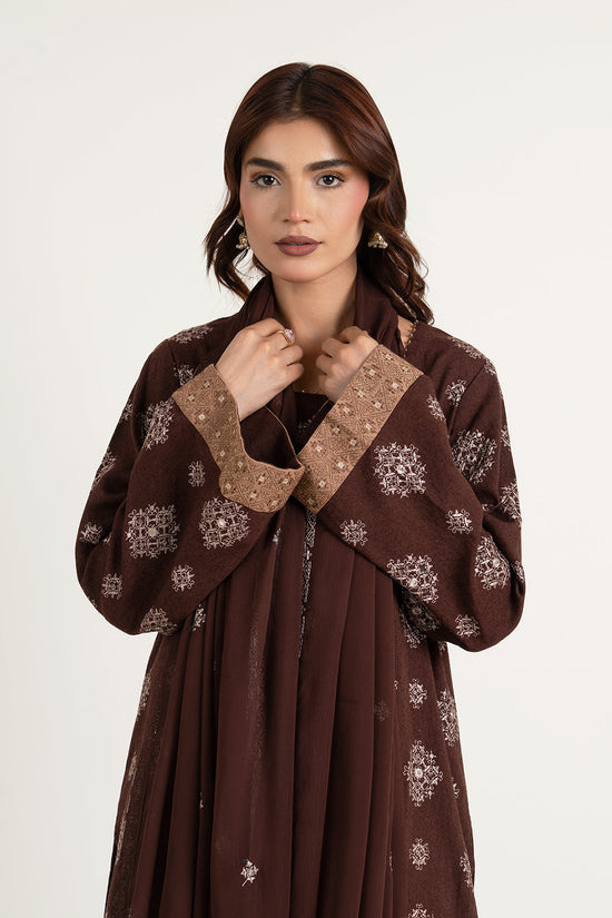 EMBROIDERED & EMBELISHED COTTON KARANDI 3 PCS (UNSTITCHED)