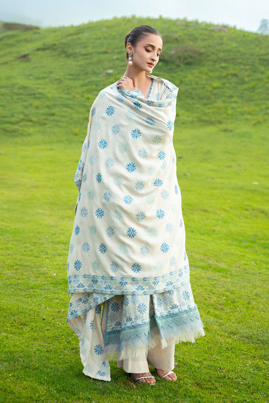 EMBROIDERED KARANDI LAWN SHAWL 1 PCS