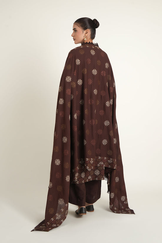 EMBROIDERED KARANDI LAWN SHAWL 1 PCS