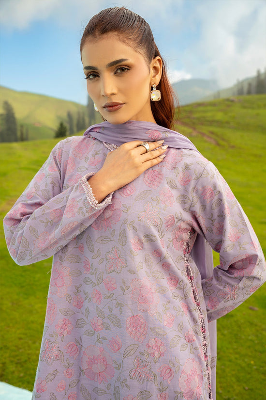 EMBROIDERED SLUB KHADDAR 3 PCS (UNSTITCHED)