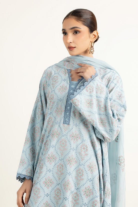 EMBROIDERED COTTON KARANDI 3 PCS (UNSTITCHED)