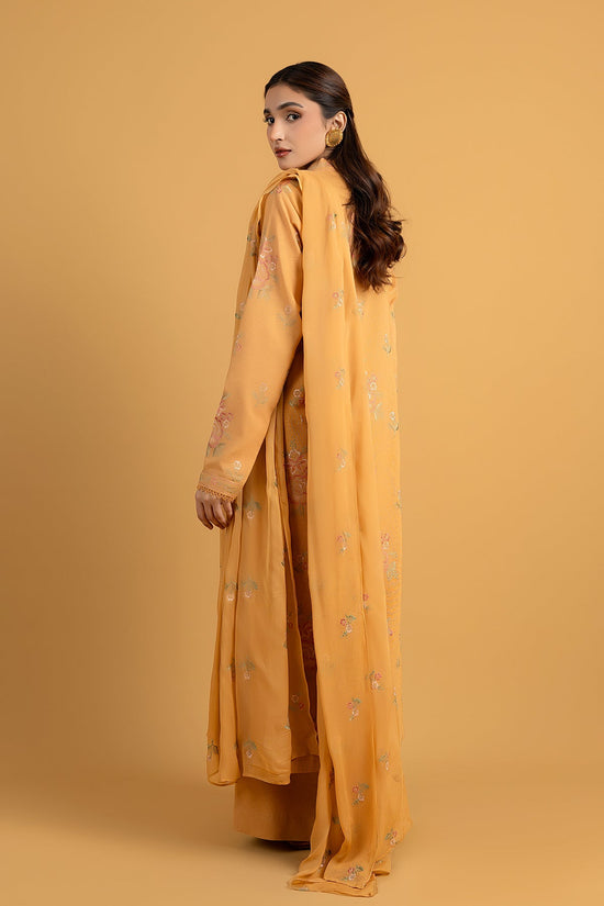EMBROIDERED COTTON KARANDI 3 PCS (UNSTITCHED)