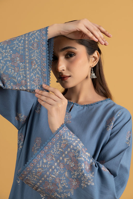 EMBROIDERED SLUB KHADDAR 2 PCS (UNSTITCHED)