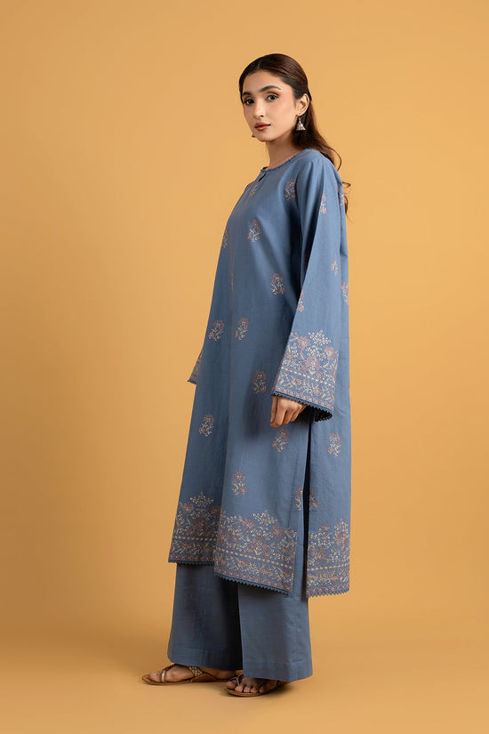EMBROIDERED SLUB KHADDAR 2 PCS (UNSTITCHED)