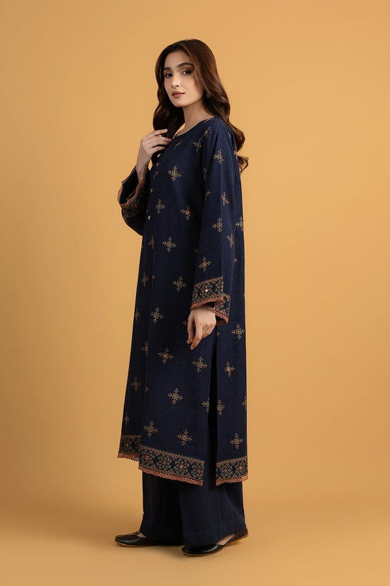 EMBROIDERED & EMBELISHED COTTON KARANDI 2 PCS (UNSTITCHED)