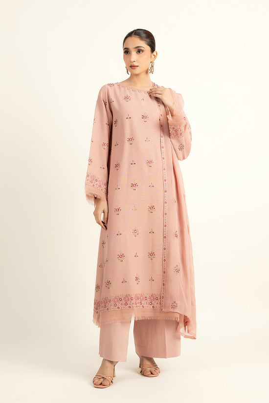 EMBROIDERED COTTON KARANDI 3 PCS (UNSTITCHED)