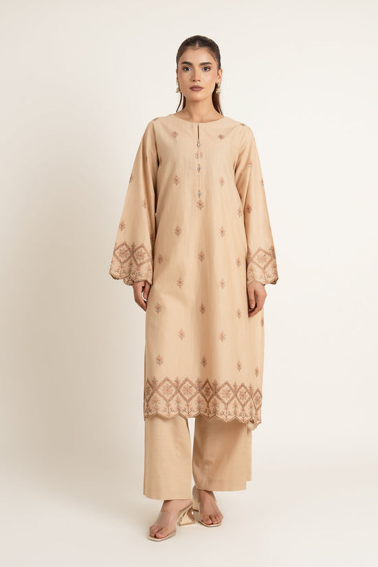 EMBROIDERED SLUB KHADDAR 2 PCS (UNSTITCHED)