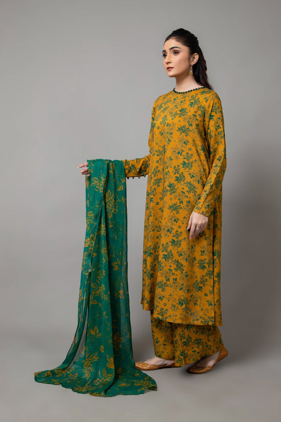 PRINTED LINEN 3 PCS (UNSTITCHED)