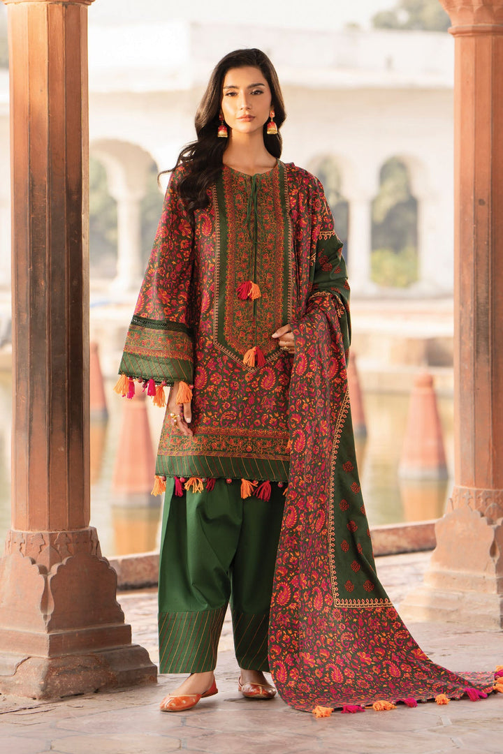 PRINTED & EMBROIDERED LAWN 3 PCS (UNSTITCHED)