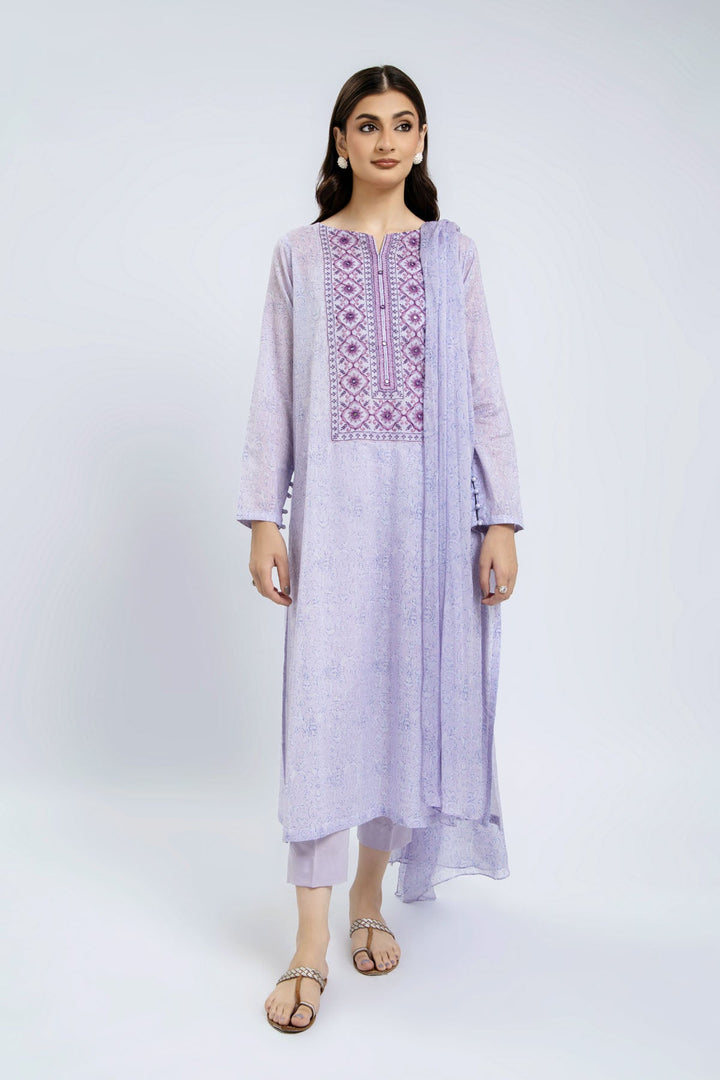PRINTED & EMBROIDERED LAWN 3 PCS (UNSTITCHED)