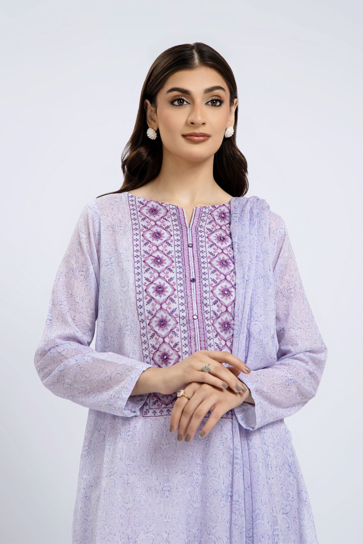 PRINTED & EMBROIDERED LAWN 3 PCS (UNSTITCHED)