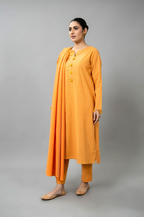 PRET SOLID YARN DYED STRIP KHADDAR 3 PCS