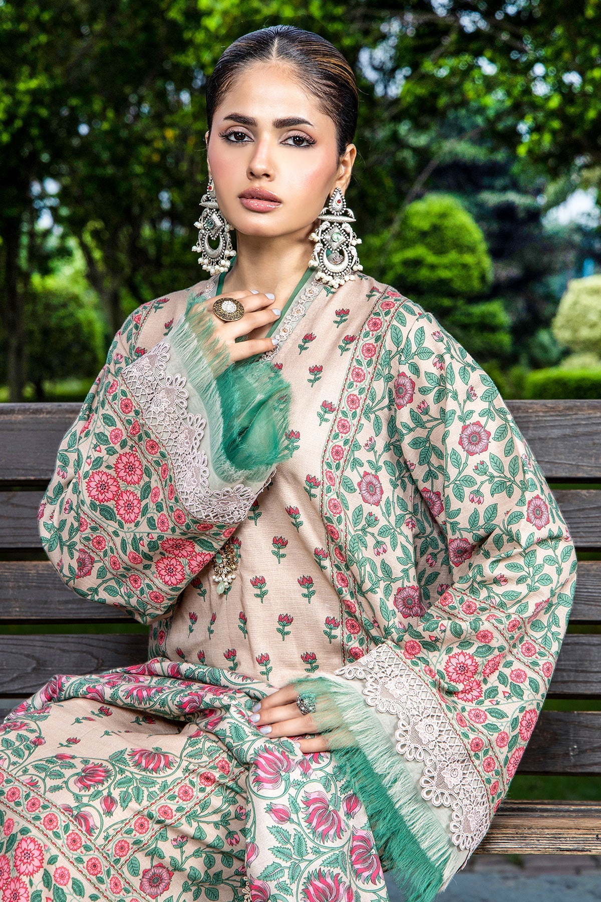 PRINTED SLUB KHADDAR 3 PCS (UNSTITCHED)