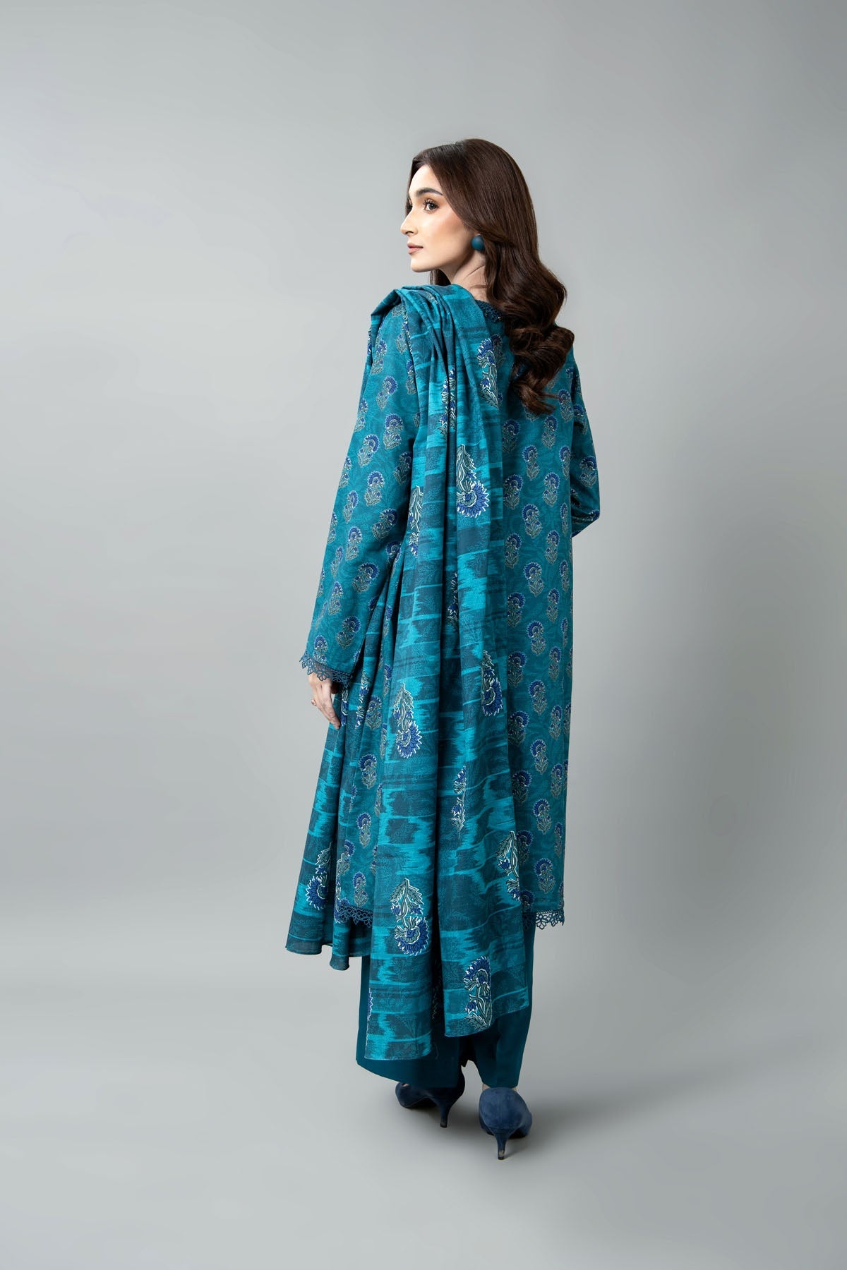 PRINTED SLUB KHADDAR 3 PCS (UNSTITCHED)