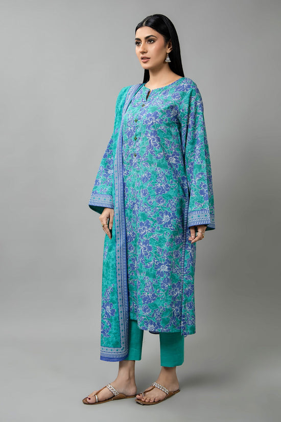 PRINTED SLUB KHADDAR 3 PCS (UNSTITCHED)