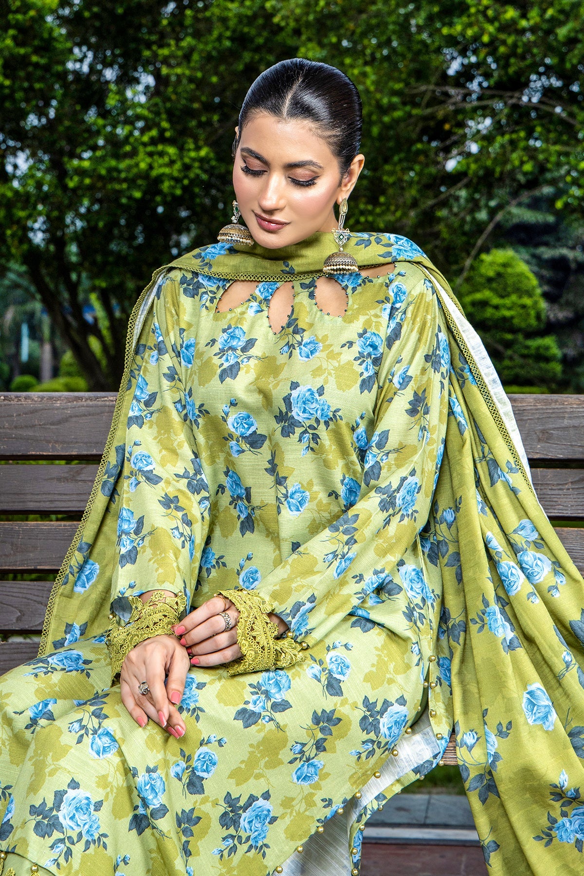 PRINTED SLUB KHADDAR 2 PCS (UNSTITCHED)