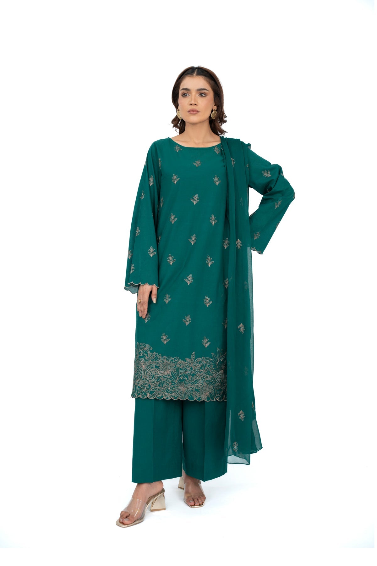 PRET EMBROIDERED LAWN 3 PCS