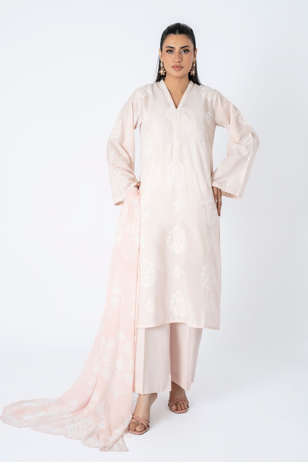 PRET EMBROIDERED & EMBELISHED LAWN 3 PCS
