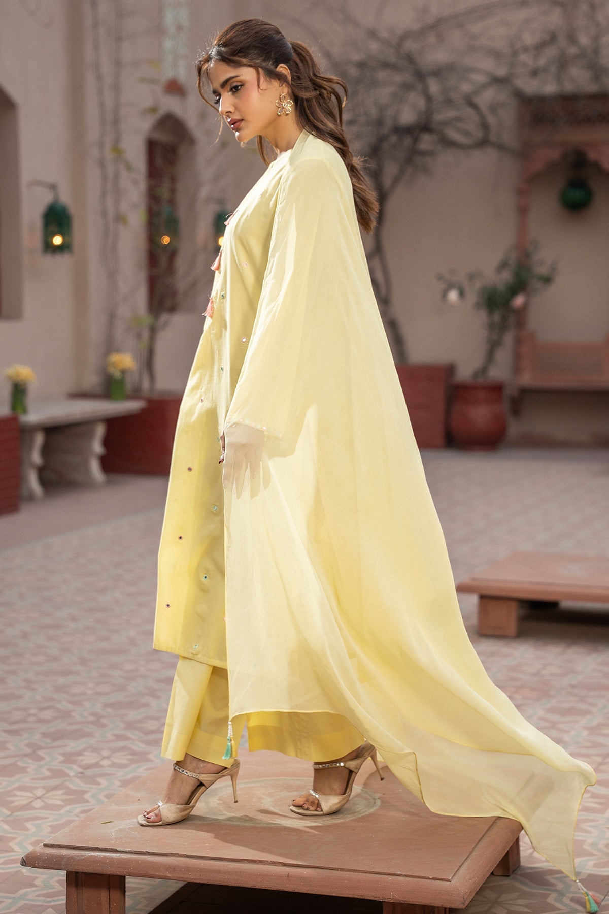 PRET EMBROIDERED & EMBELISHED LAWN 3 PCS