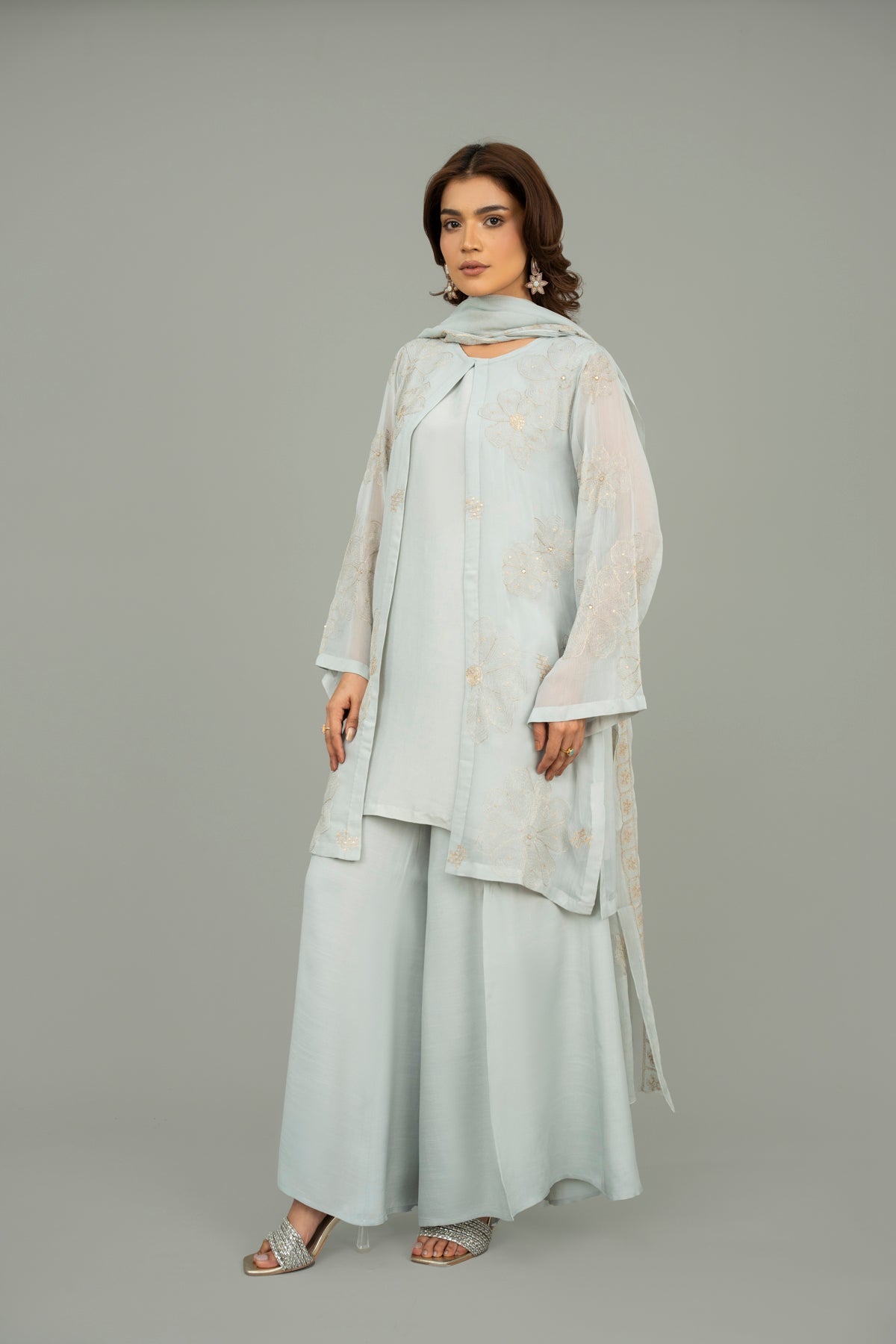 PRET EMBROIDERED & EMBELISHED CHIFFON 3 PCS