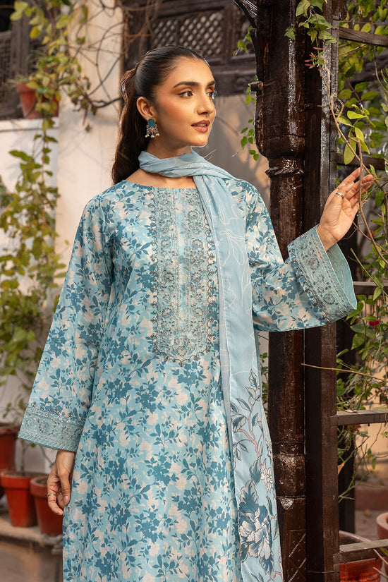 PRET EMBROIDERED & PRINTED LAWN 3 PCS