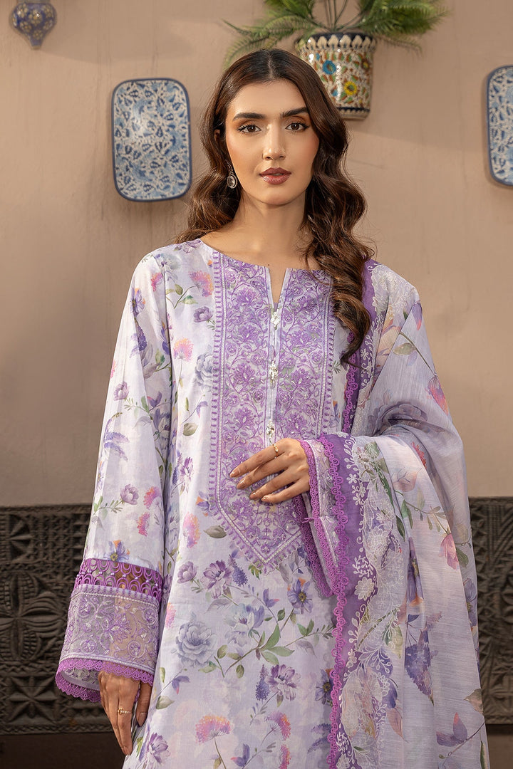EMBROIDERED & PRINTED LAWN 3 PCS (UNSTITCHED)