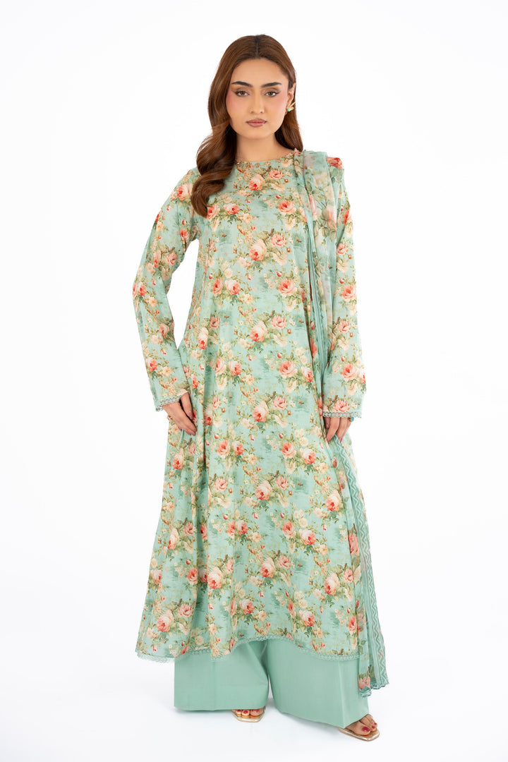 EMBROIDERED & PRINTED LAWN 3 PCS (UNSTITCHED)