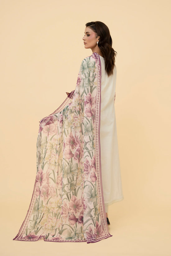 PRINTED POLY CHIFFON  1 PCS (STITCHED)