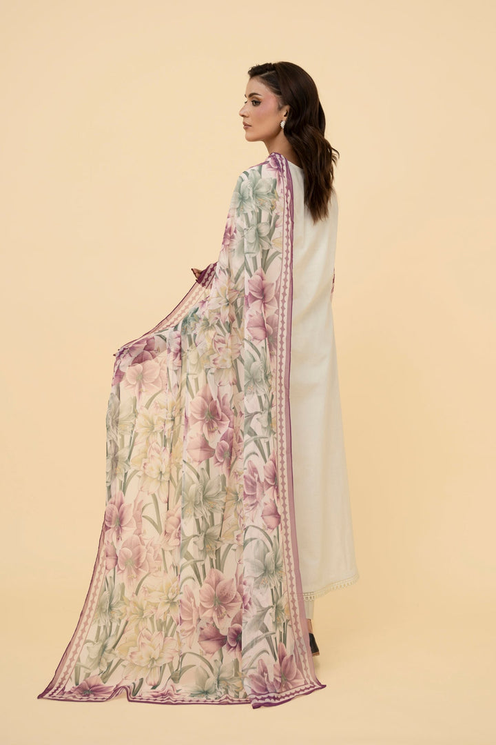 PRINTED POLY CHIFFON  1 PCS (STITCHED)
