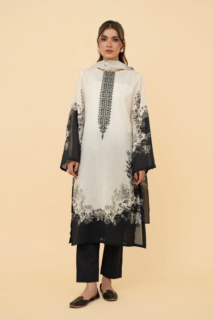 PRINTED & EMBROIDERED LAWN 3 PCS (UNSTITCHED)