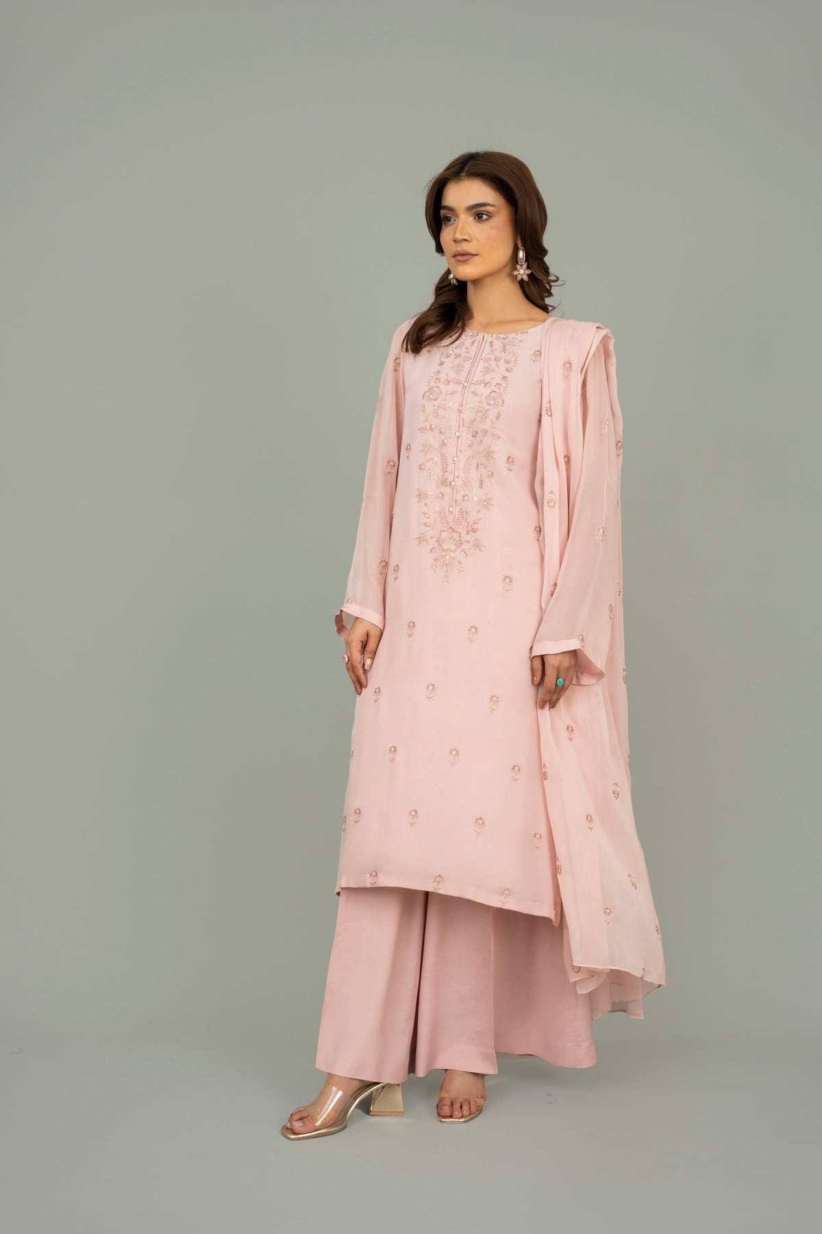 PRET EMBROIDERED & EMBELISHED CHIFFON 3 PCS