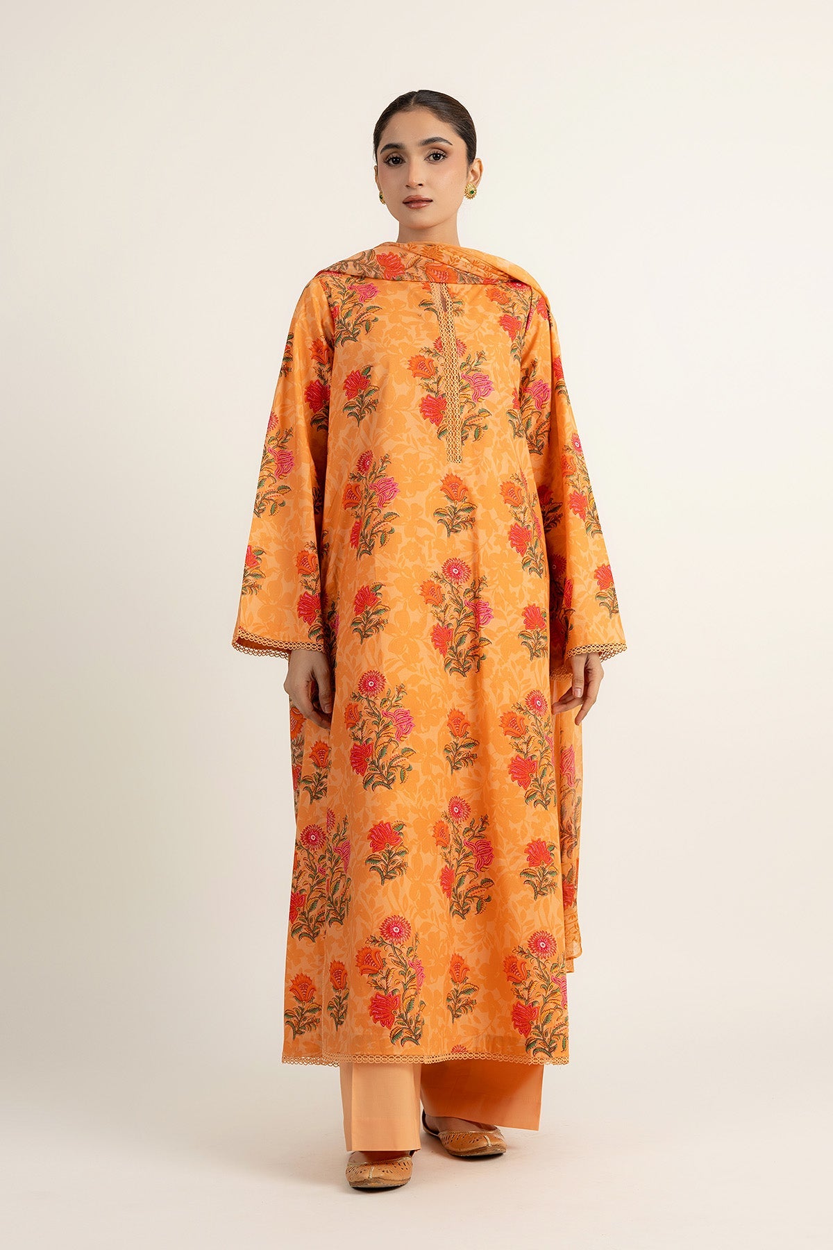 PRINTED CAMBRIC 3 PCS (UNSTITCHED)