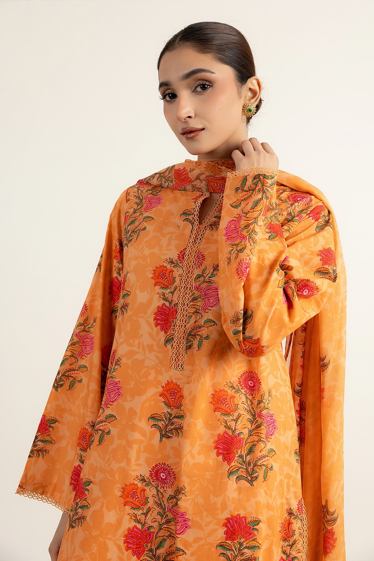 PRINTED CAMBRIC 3 PCS (UNSTITCHED)